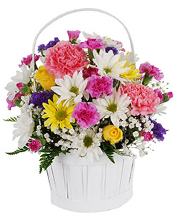 White Sunshine Basket